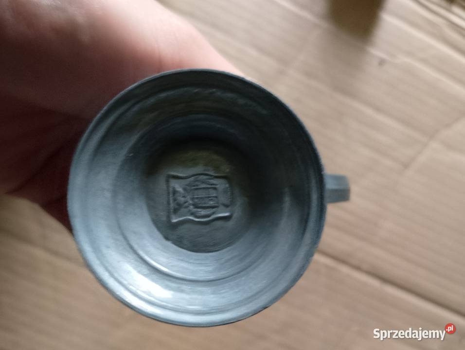 Dzbanek cynowy PRL Gorzów Wielkopolski