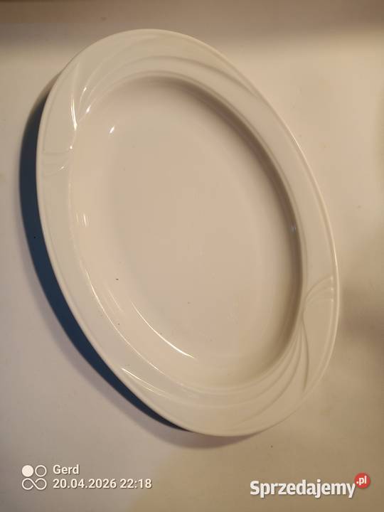 3x Półmisek owalny LUBIANA 24x16 Biała porcelana biały Warszawa