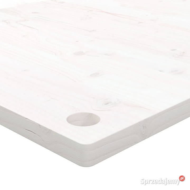 Blat biurka biały 100x50x25 lite drewno sosnowe Warszawa