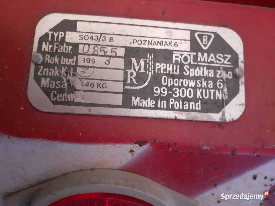 Sprzedam siewnik do zboża Poznaniak Siewniki i sadzarki Targonie Wielkie