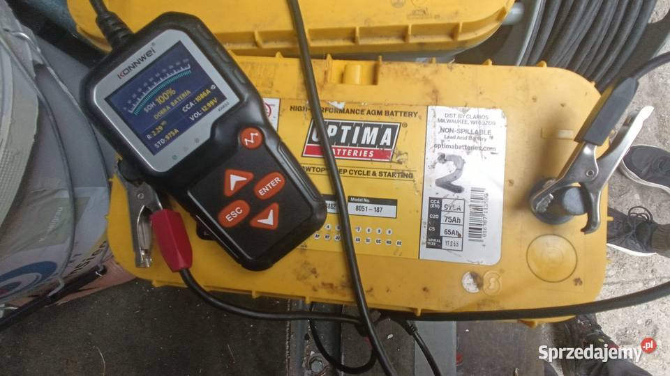 Akumulator żelowy 12v Optima Yellow top 75ah akumulatory