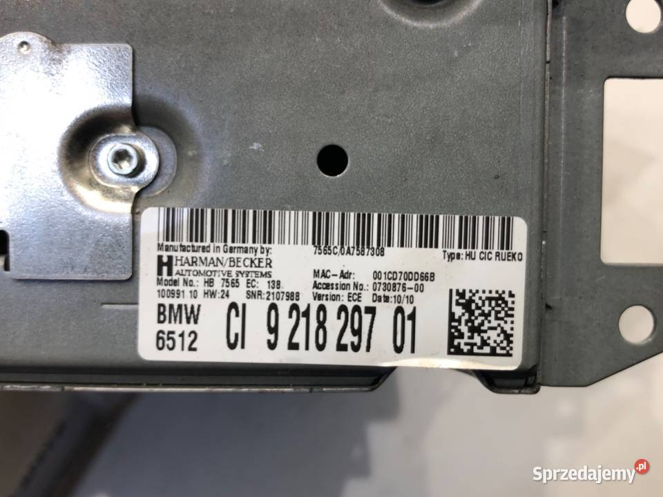 RADIO NAWIGACJA BMW E61 9218297 0410 TUNER AUDIO