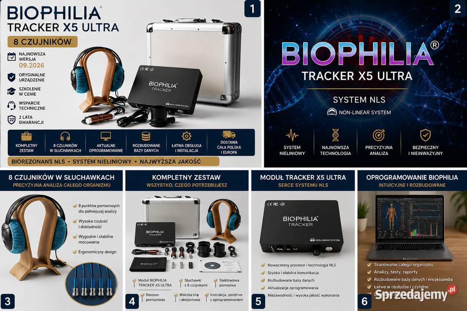 BIOPHILIA TRACKER X5 ULTRA 8 czujników w dolnośląskie Wrocław