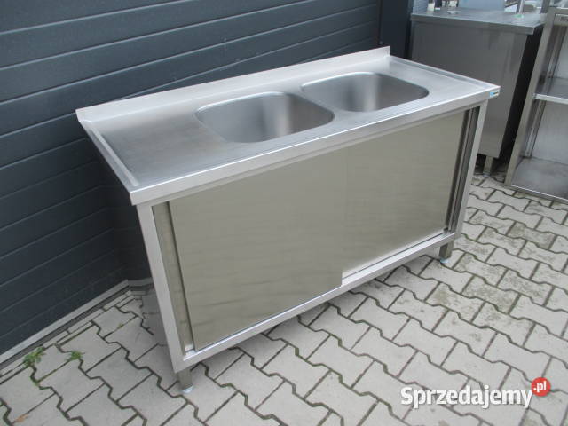 Zlew Gastronomiczny 2 Komorowy Drzwi Suwane Ostrów Wielkopolski sprzedam