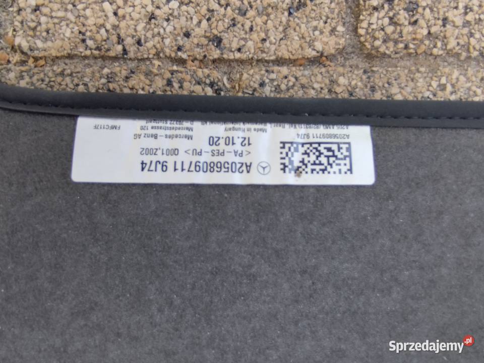 Mercedes c 205 AMG dywaniki tylne Pabianice
