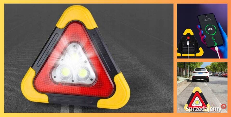 Trójkąt awaryjny LED niezbędny do samochodu mazowieckie Warszawa sprzedam