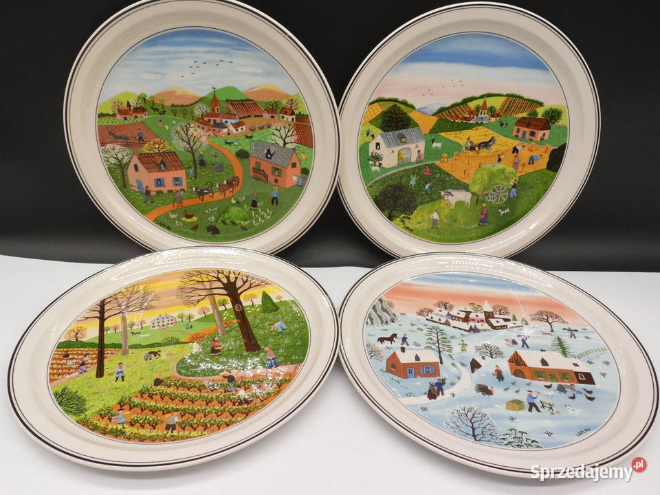 Zestaw 4 Talerzy Kolekcjonerskich Villeroy Boch Raszków