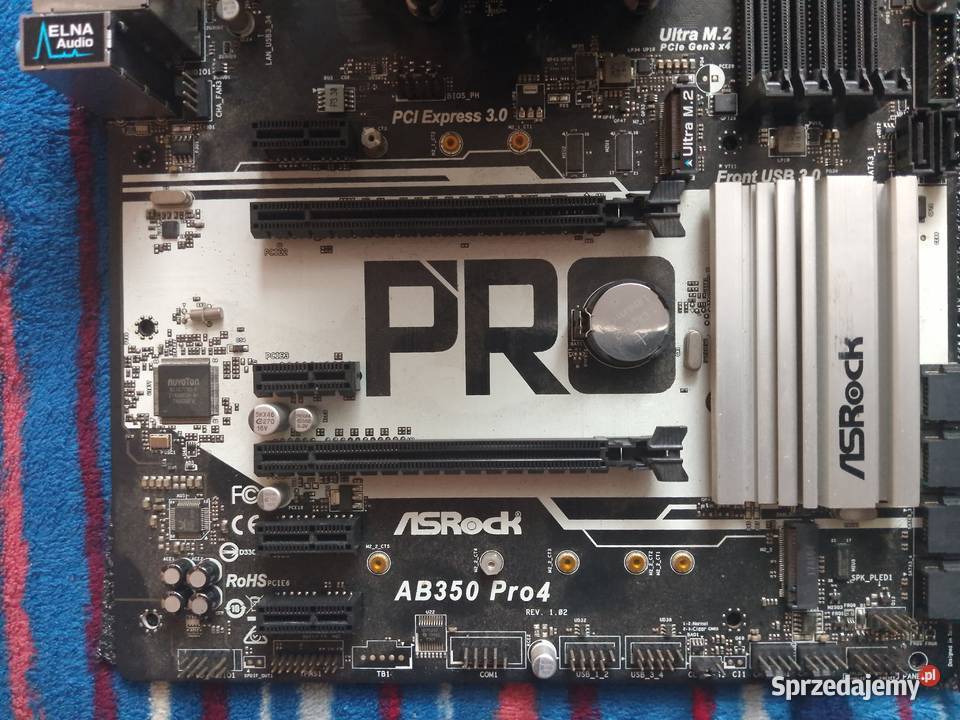Komputer Płyta Asrock Ab350 Pro 4 Ryzen 1600 Karty graficzne Toruń sprzedam
