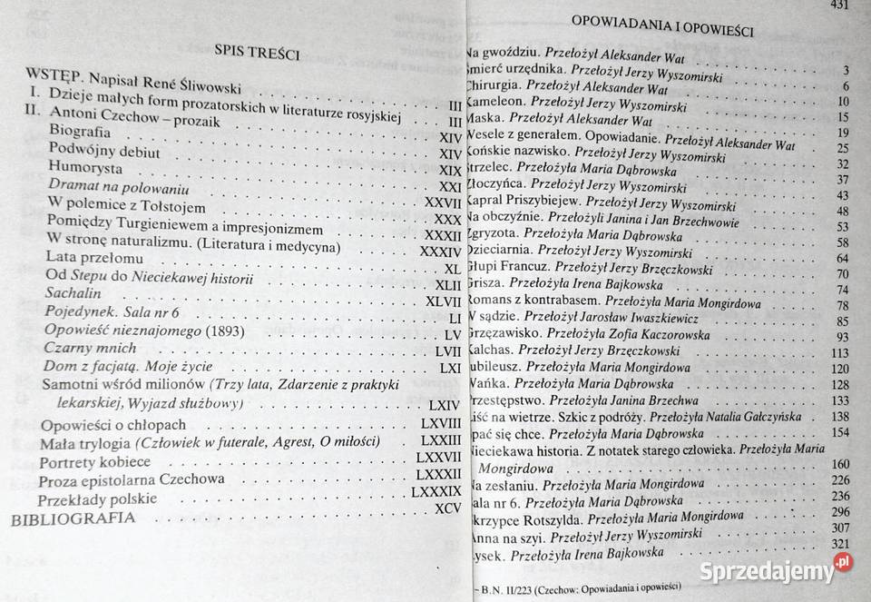 Opowiadania i opowieści Wybór Anton Czechow Chełm