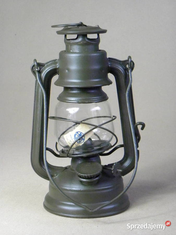 Polska lampa naftowa Jupiter 0 zielona dolnośląskie Legnica