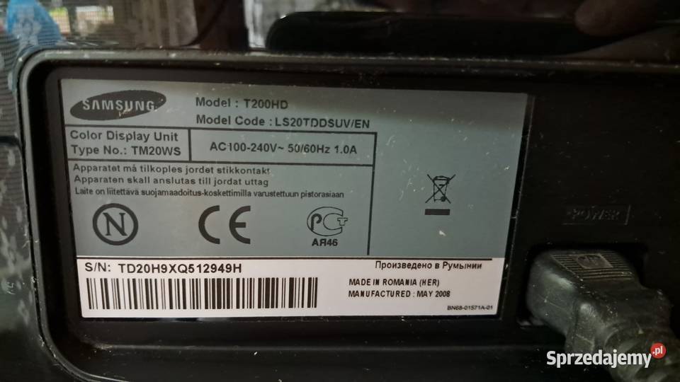 Samsung T200HD monitor z tunerem TV głośniki sprzedam