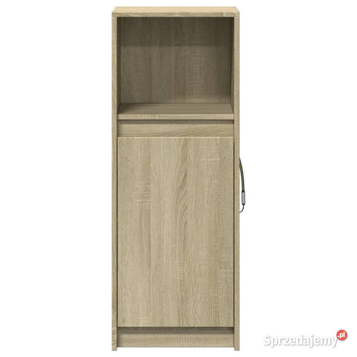 Szafka z LED dąb sonoma 38x34x100 materiał Warszawa