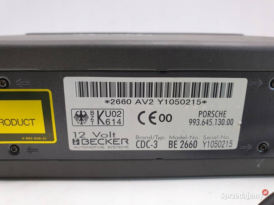 Porsche Boxster 986 ZMIENIARKA PŁYT CD Sprzęt audio fabryczny Chełm