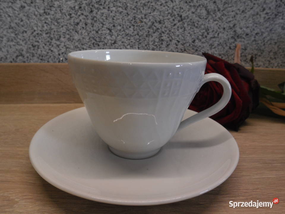 HUTSCHENREUTHER filiżanka ze spodkiem Porcelana i szkło Raszków