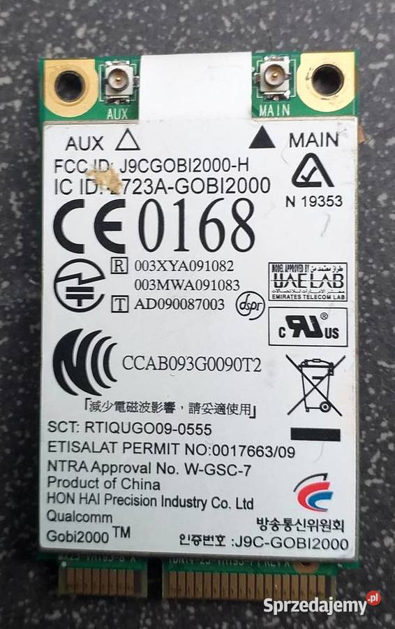 MODEM WWAN WIRELESS HP 531993001 J9CGOBI2000H Internet i komunikacja Opole