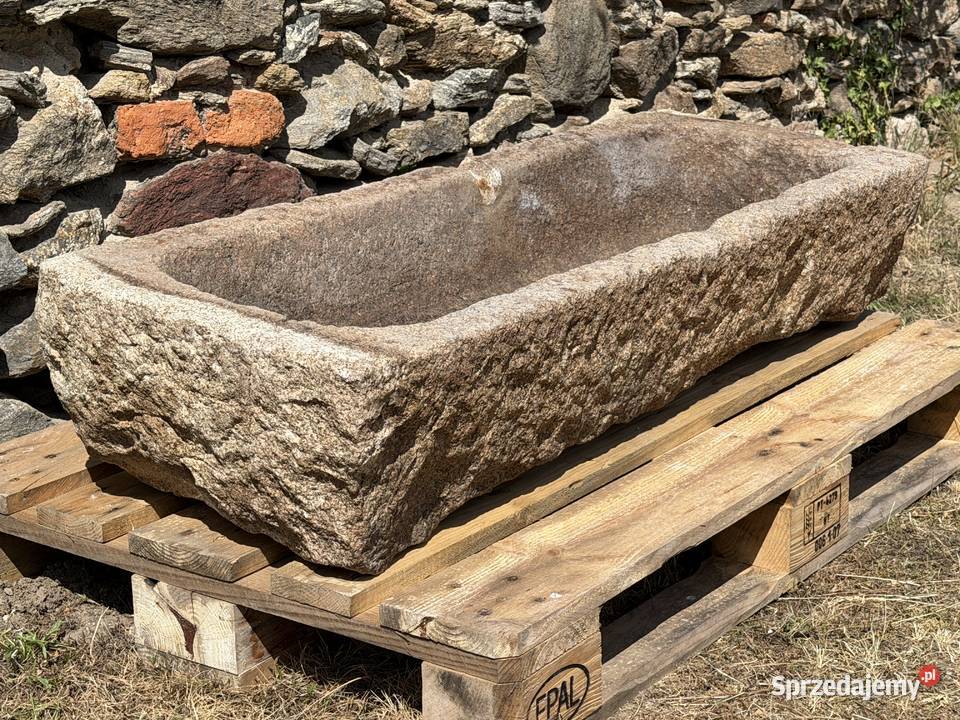 STARE KORYTO KAMIENNE GRANIT 126 DONICA KWIETNIK dolnośląskie