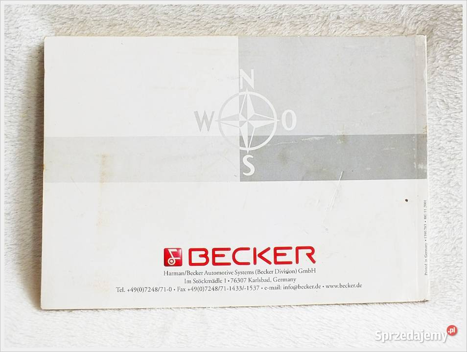 BECKER Książka Instrukcja obsługi Radionawigacji