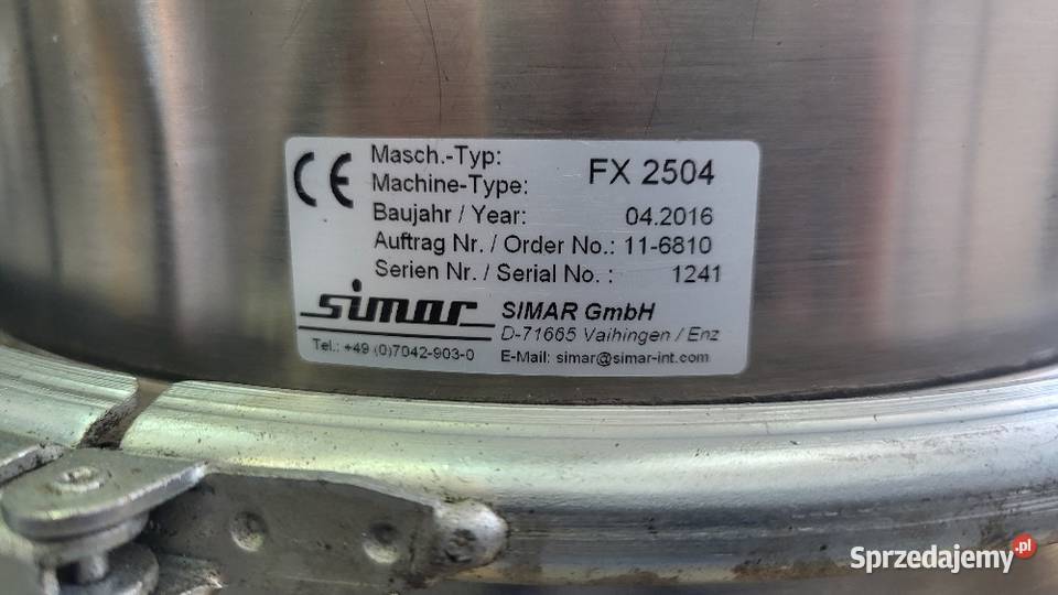 Zaciąg tworzywa Simar FX 2504 z dozownikiem zachodniopomorskie Białogard