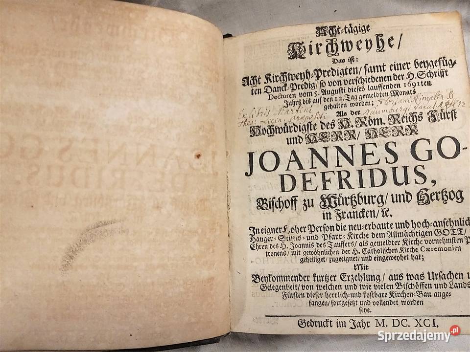 Achttgige Kirchweyhe 8 kazań w Kirchweyh Warszawa sprzedam