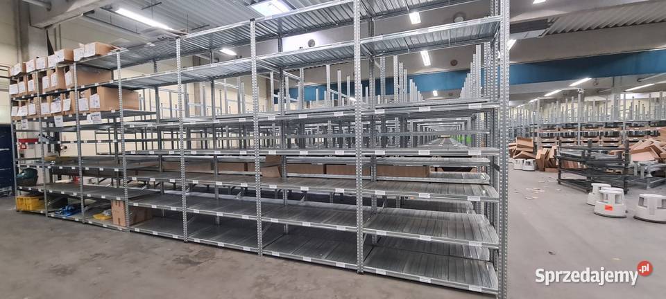 Regały magazynowe z demontażu 60gł x 130 x3000 Magazynowanie