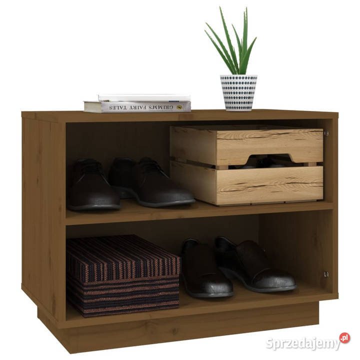 Szafka na buty miodowy brąz 60x34x45 lite drewno Warszawa