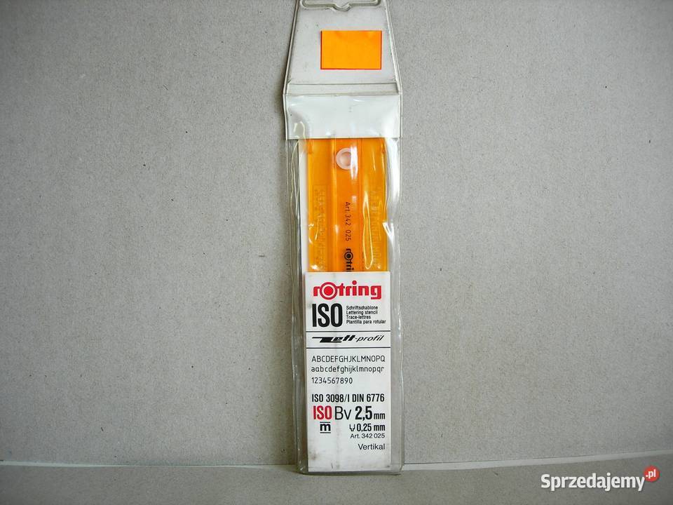 Szablon pisma technicznego Rotring 25 mm nowy Bełchatów