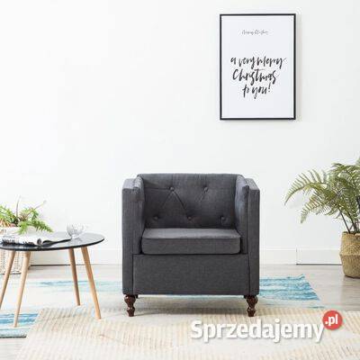 vidaXL Fotel ciemnoszary tkanina247161 mazowieckie Warszawa
