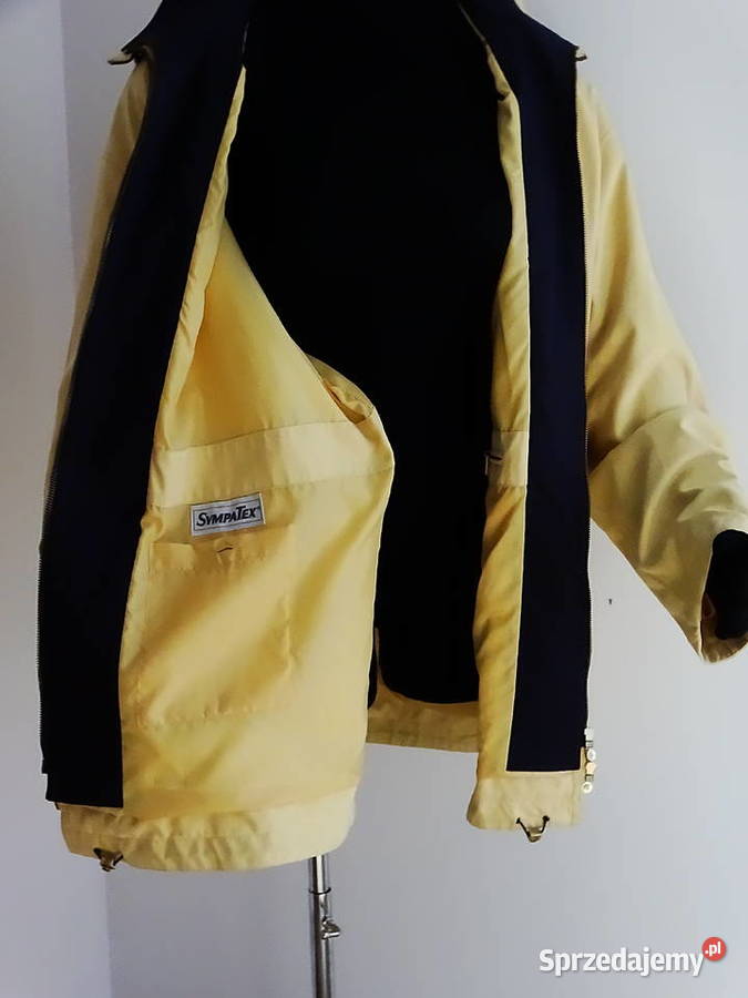 Żółta kurtka damska jasiennozimowo rozmiar XXXL