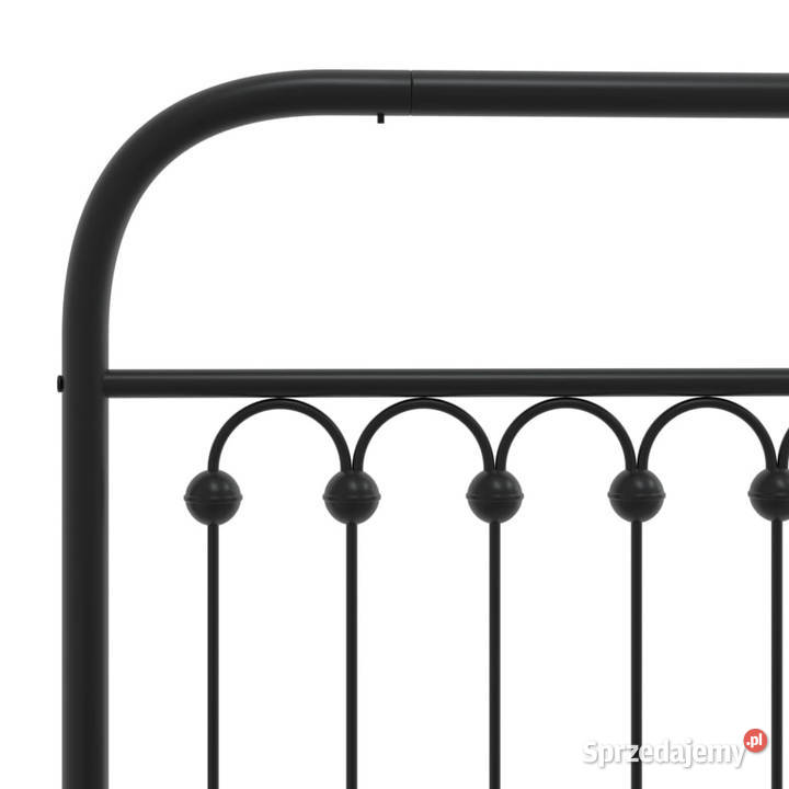 Łóżko Metalowe Czarne Rama Łóżka Ze Stelażem 219cm Warszawa