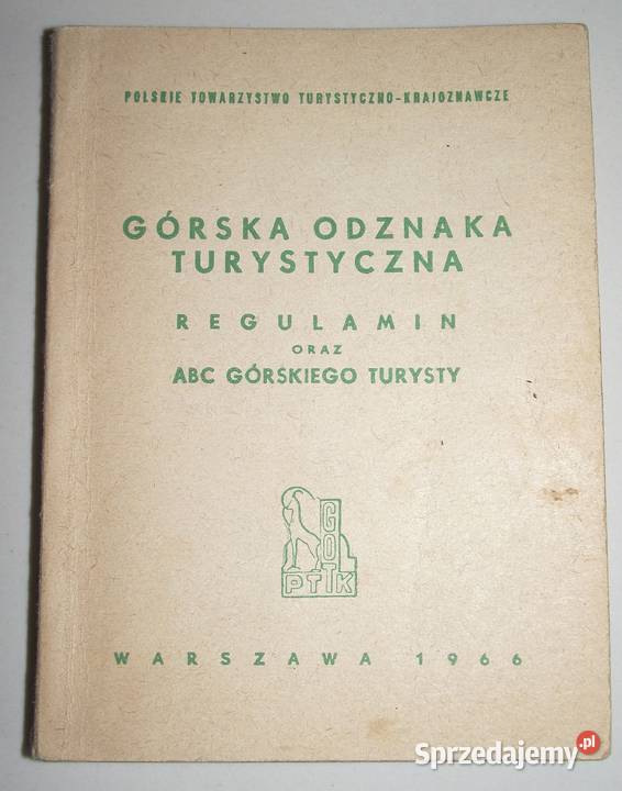 G Górska Odznaka Turystyczna Regulamin 1966 r Warszawa sprzedam