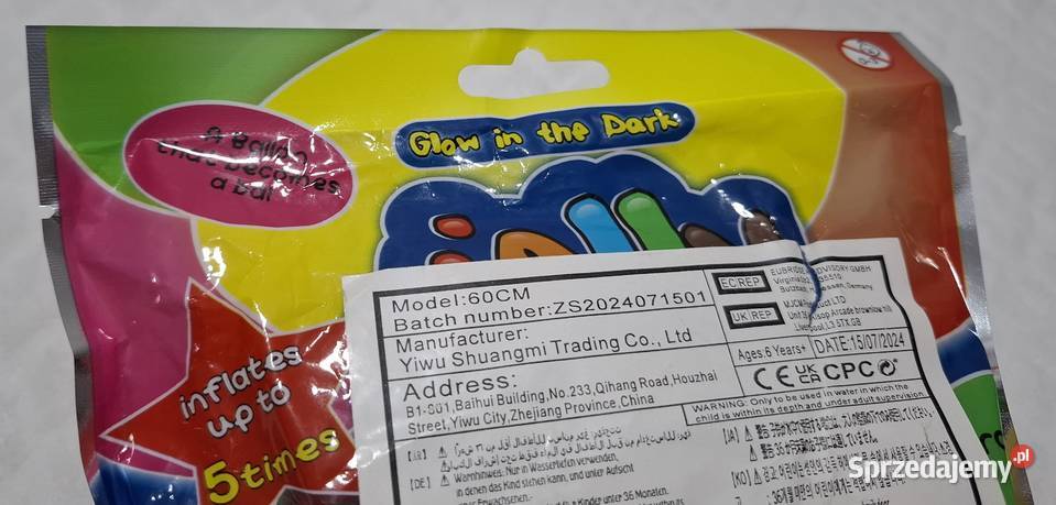 Nadmuchiwana piłka bańka pomarańczowa świecąca w Czeladź