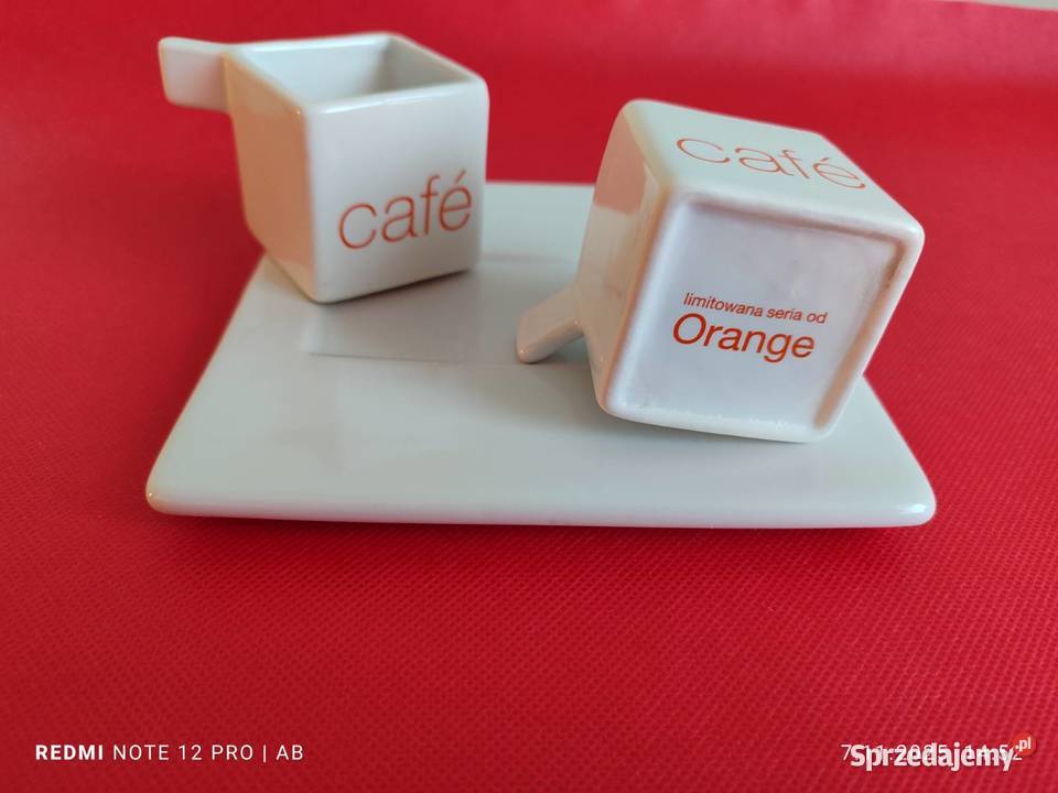 Filiżanki do espresso z limitowanej serii Orange biały Katowice