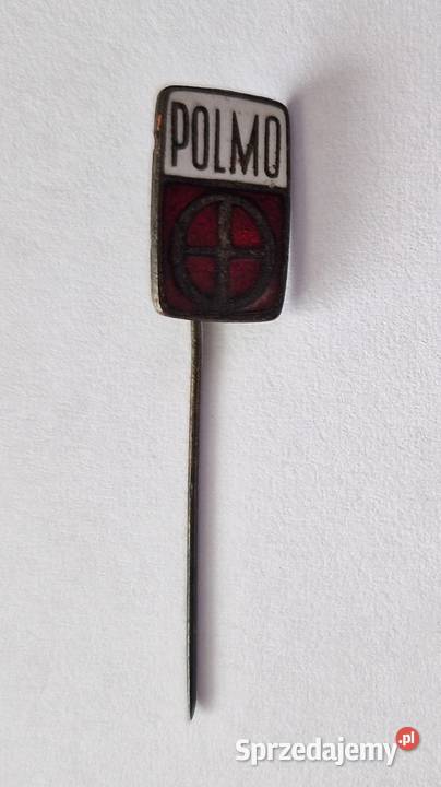 Polmo przypinkapin na szpilce lata 60te PRL Warszawa