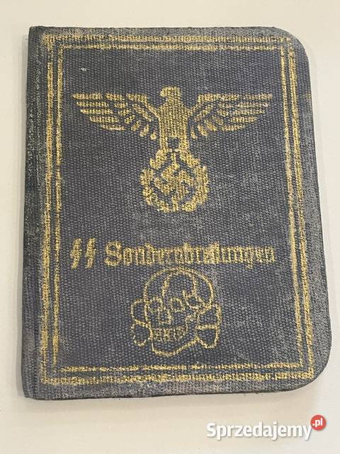 Legitymacja wojskowa SSSonderkommando małopolskie Kraków sprzedam