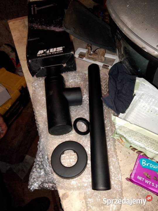 Axus czarny mat syfon pod zlew Wałbrzych sprzedam