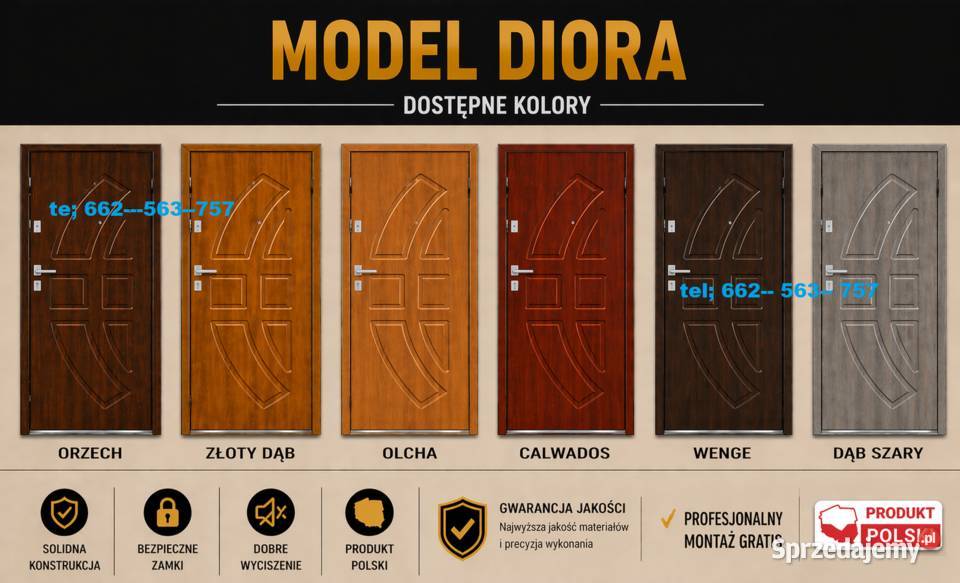 Drzwi zewnętrzne wejściowe z montażem Żyrardów