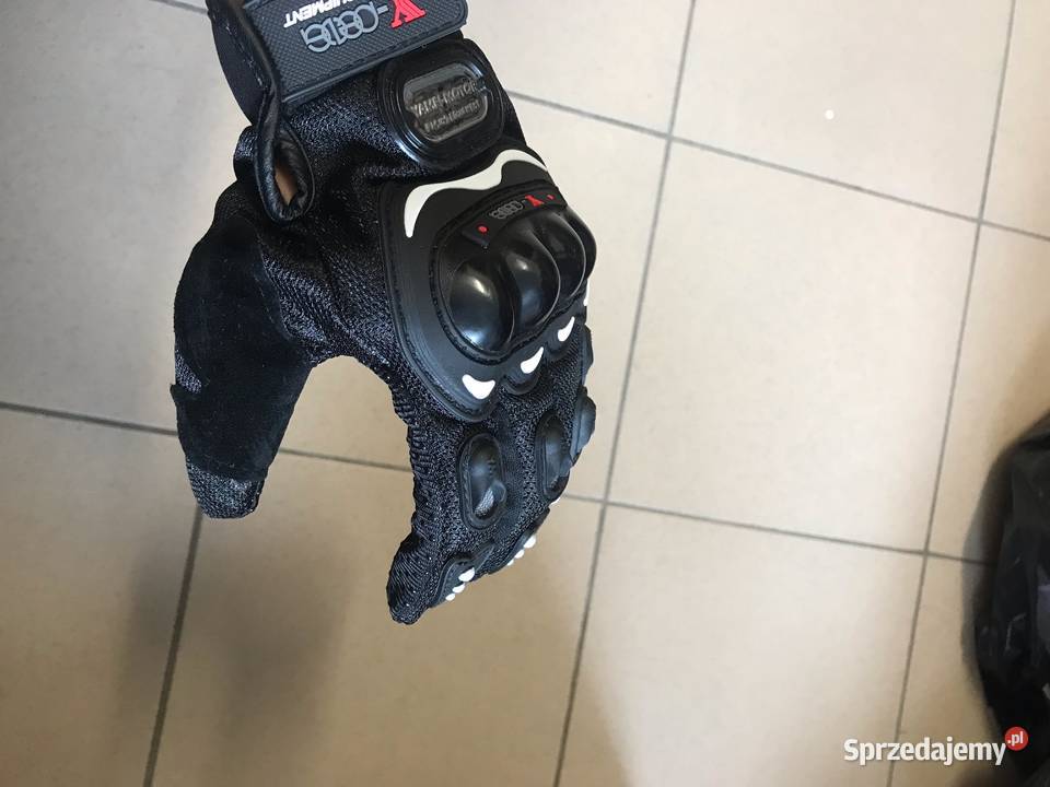 Rękawice motocyklowe L XL XXL czarne niebieskie Rozmiar XL Łochów sprzedam