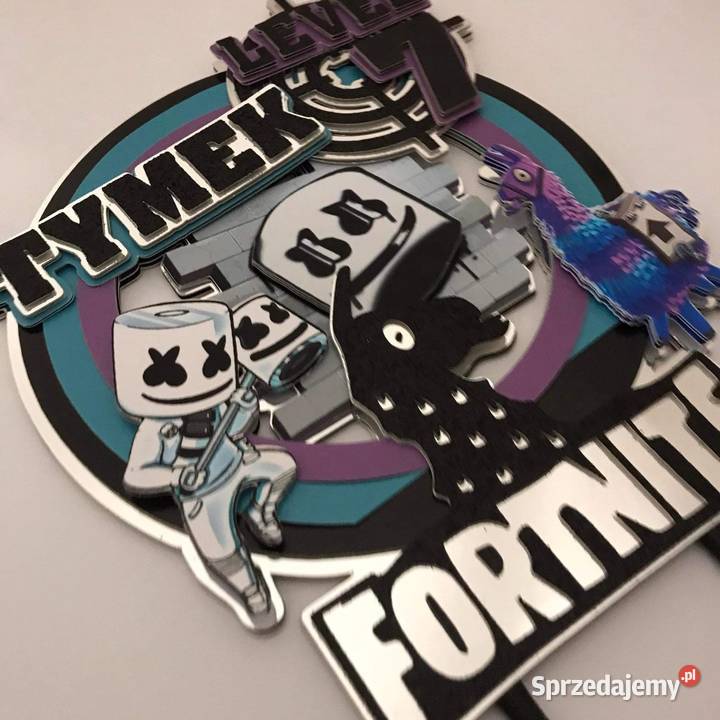 Topper gra fortnite dekoracja na tort nie