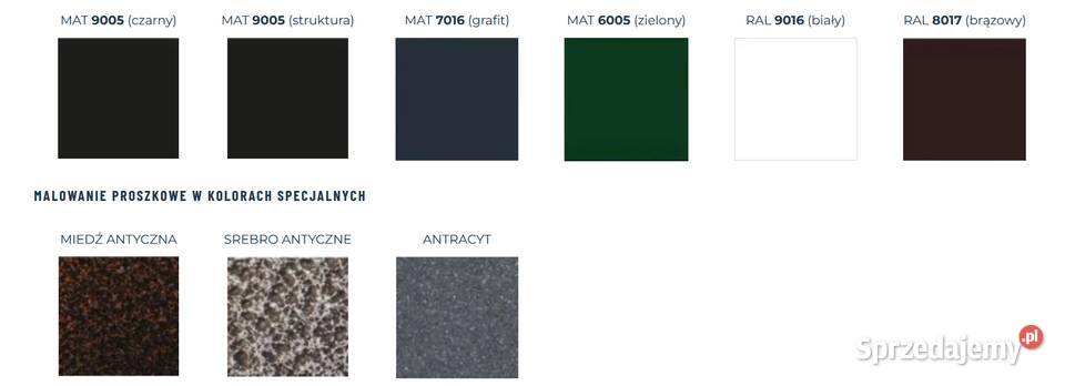 Przęsło ogrodzeniowe żaluzja ocynkkolor dowolny Gorlice