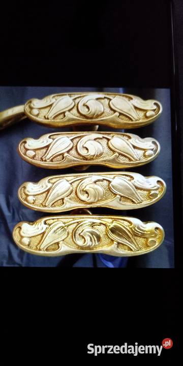 Retro klamki mosiężne okienne Bucz