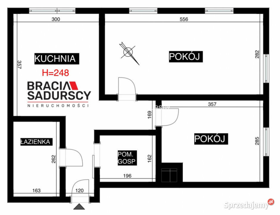 Mieszkanie Kraków Zachodnia 3478m2 2pok Liczba pokoi 2