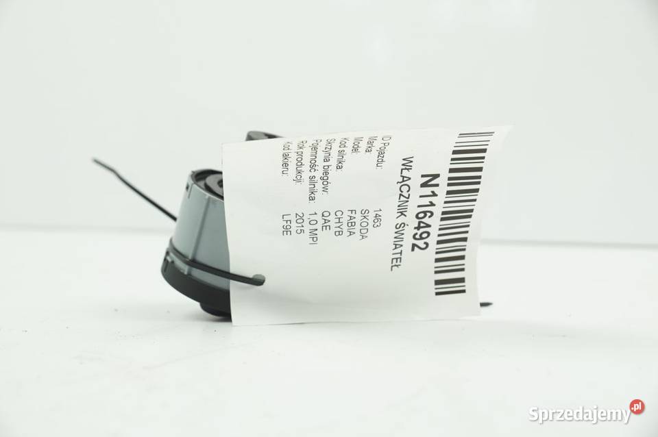 5E0941431F FABIA III WŁĄCZNIK ŚWIATEŁ osobowe Lipno sprzedam