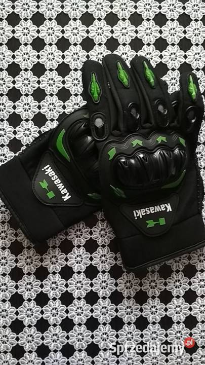Rękawice motocyklowe cross sportowe Kawasaki