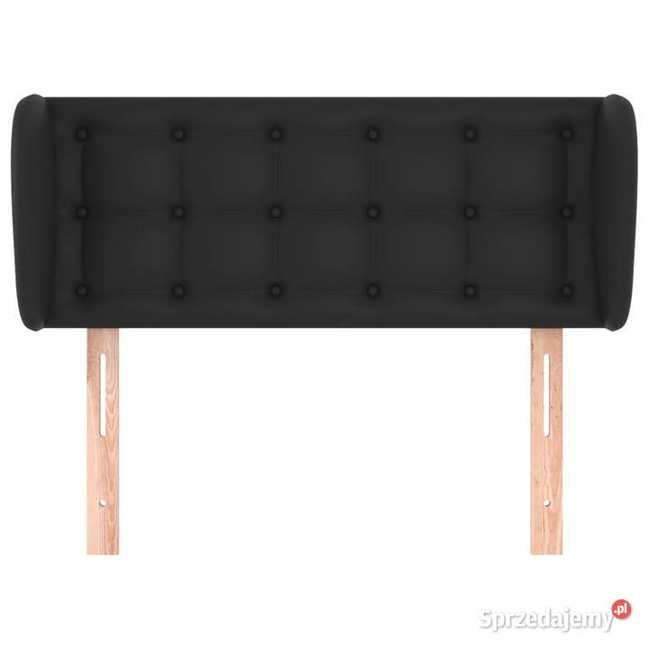 Zagłówek uszak czarny 93x23x7888 sztuczna skóra Warszawa