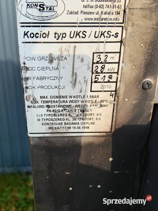 Piec kocioł CO Konstal Pleszew 28kW Wola Czarnyska