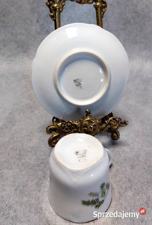 CT Carl Tielsch Filiżanka Swiąteczna Altwasser Porcelana i szkło Dobrzany