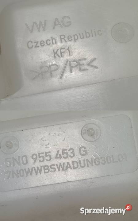 VW TIGUAN 10 ZBIORNICZEK SPRYSKIWACZY 5N0955453G Pleszew sprzedam