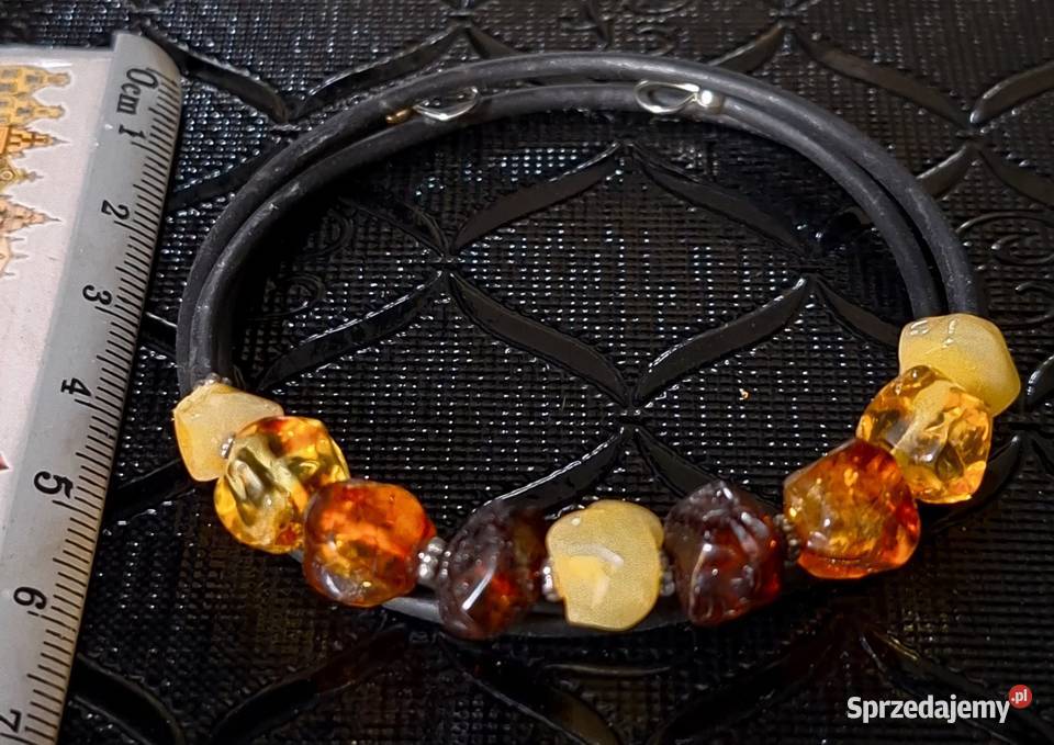 Śliczna bransoletka bursztynowa Amber Jantar pomorskie Gdańsk