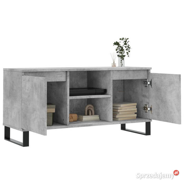 Szafka pod TV szarość betonu 104x35x50 WM827024 mazowieckie Warszawa