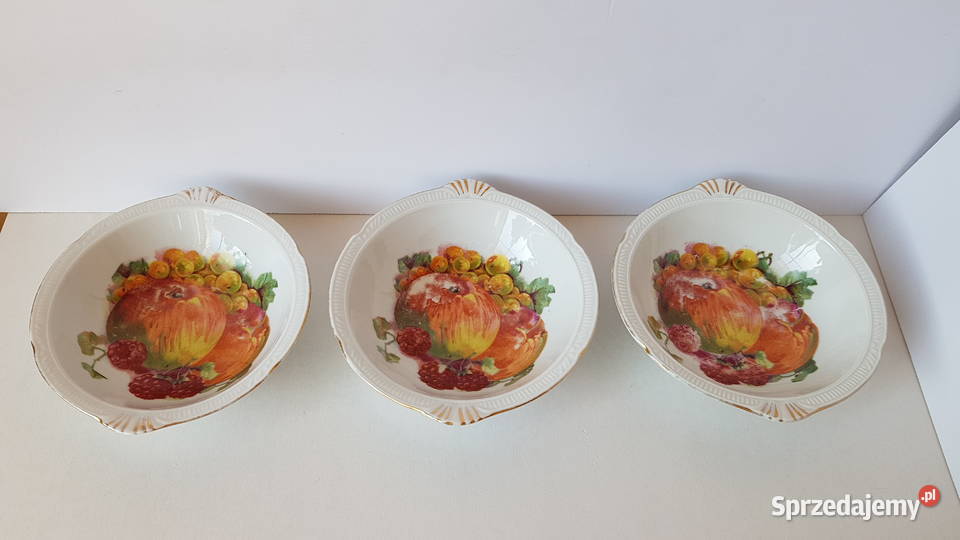 Porcelanowe miseczki Owoce miseczka x3 Chodzież Porcelana i szkło Dąbrowa Górnicza sprzedam